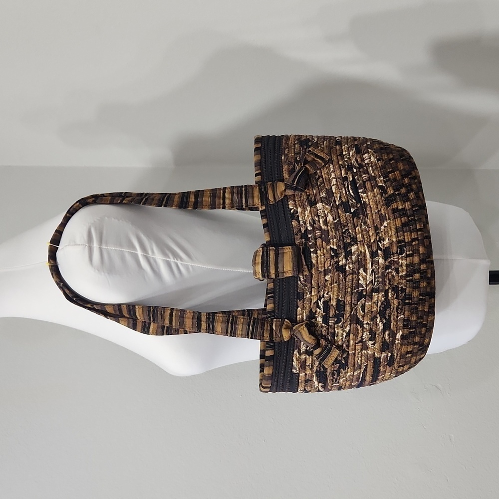 Earth tone bucket bag